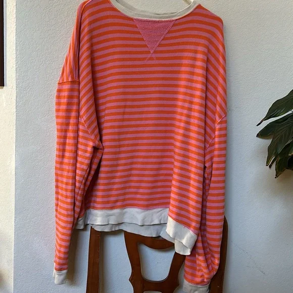 Free People We The Free | Classic Striped Oversized Crewneck | Small - Picture 8 of 16